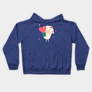 Loving Sheep Design Kids Hoodie